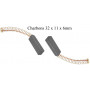 charbon 32 x 11 x 6 mm