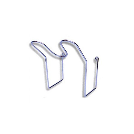 Support en inox pour flexible et poignée. 