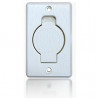 Prise PVC rectangle clapet rond