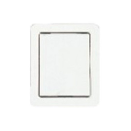 Prise en acier plate  blanche