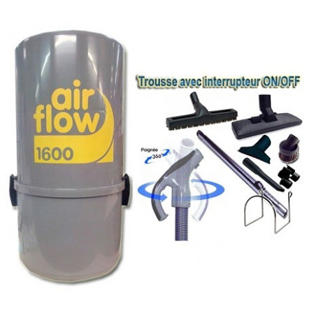 AirFlow 1600w Set de nettoyage  9m + brosses