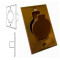 Prise Métal rectangle clapet rond