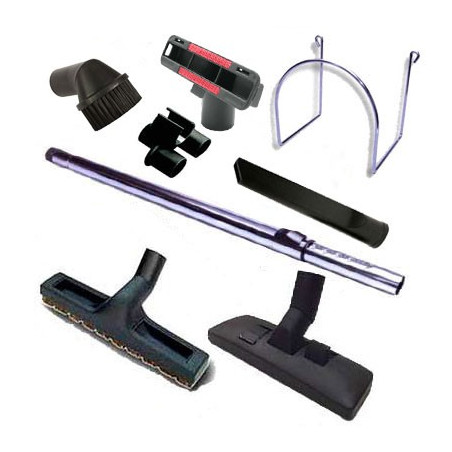 Kit 8 accessoires  tube chrome aspirateur