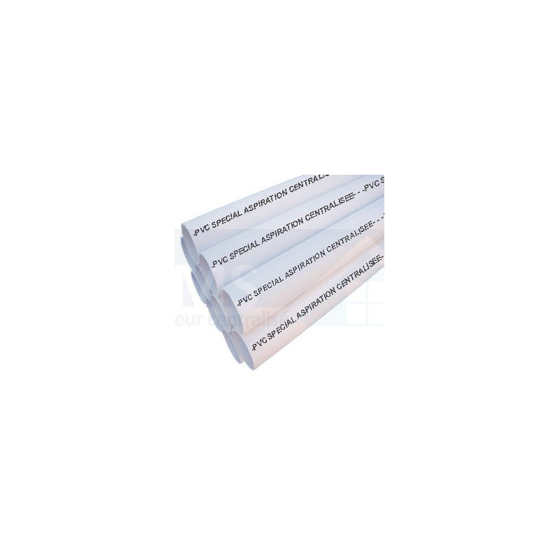 Tuyau PVC Spécial Aspiration Centralisée - Diamètre 50.80 Mm (2 Pouces), Barre De 1.15 M, Blanc, Pour Installation En Chape - 11