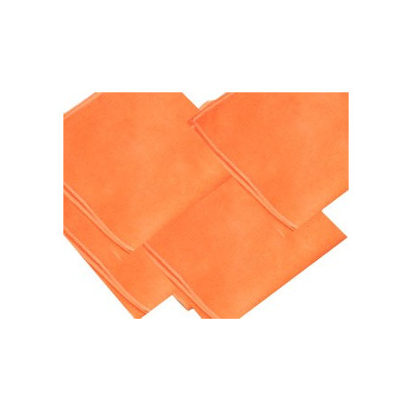 Chiffons microfibre Orange Lot de 10