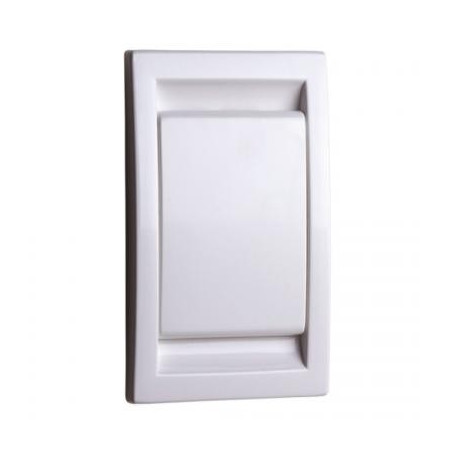 Prise déco Abs blanche
