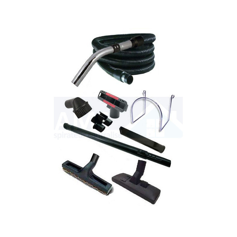 Flexible directe aspirateur + sac de rangement + brosses diverses Longueur 7 Mètres