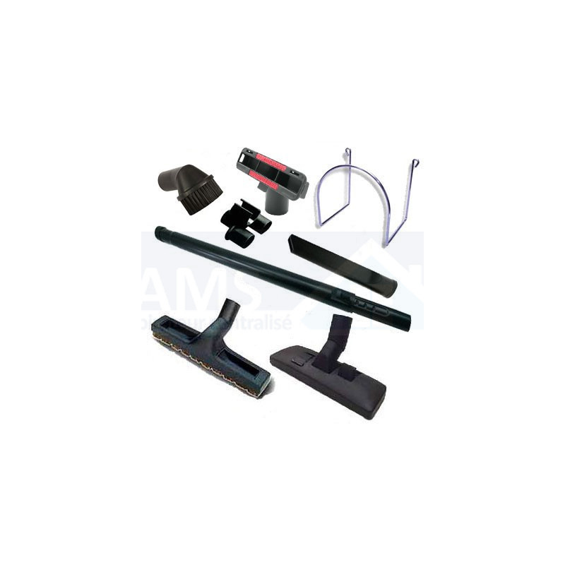 Variant Kit 9 Accessoires Aspirateur Central 32 Mm - Brosses + Tige Télescopique Complète