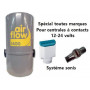 AirFlow 1400w + Sans fil sonis Aspirateur centralisé