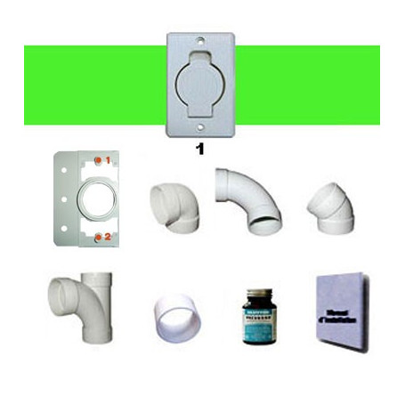 Kit installation 1 prise Pvc