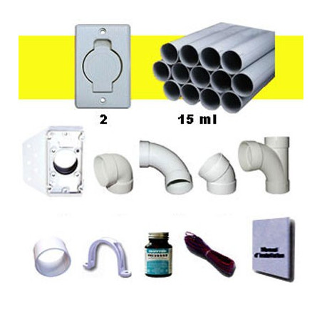 Kit installation 1 prise Pvc