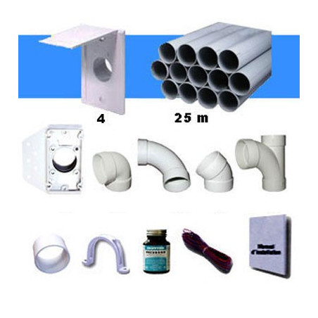 Kit installation 4 prises grande porte 