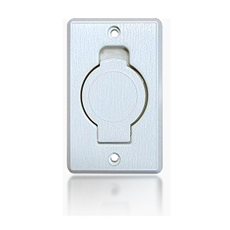 Prise PVC x 8 rectangle clapet rond