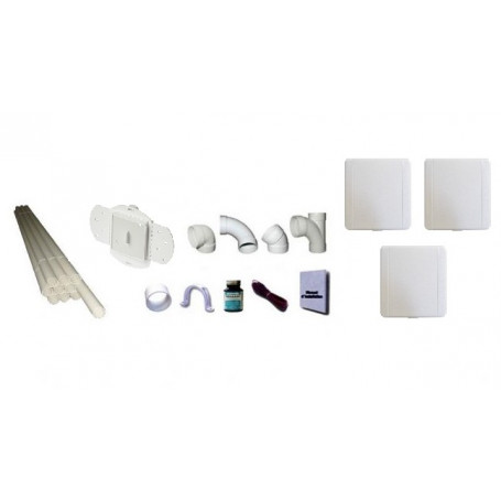 Kit installation 3 prises 10 x 10Pvc