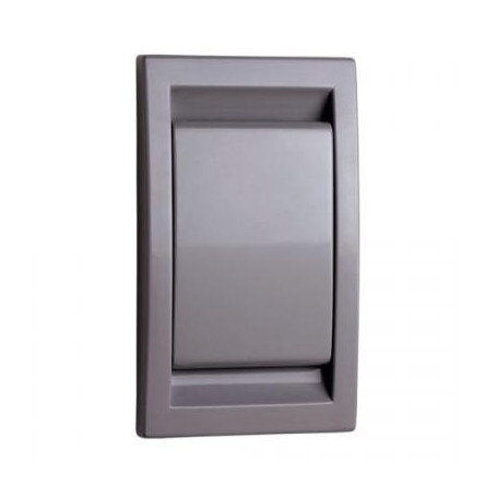 Prise déco abs gris & gris