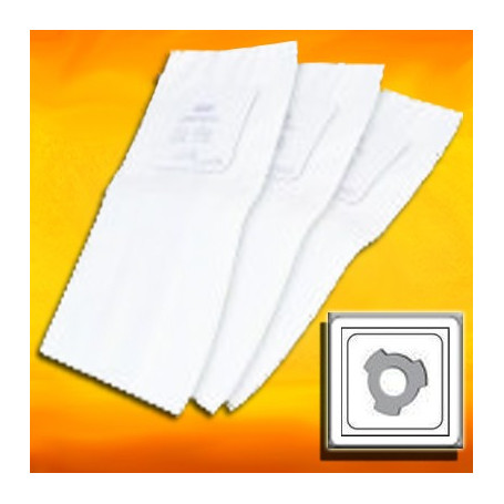 3 sacs type Cyclovac à 3 crans + 1 filtre rond pour modèle GS115