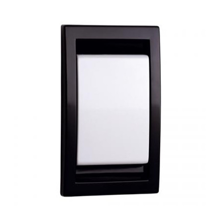 Prise murale en abs noir & blanc