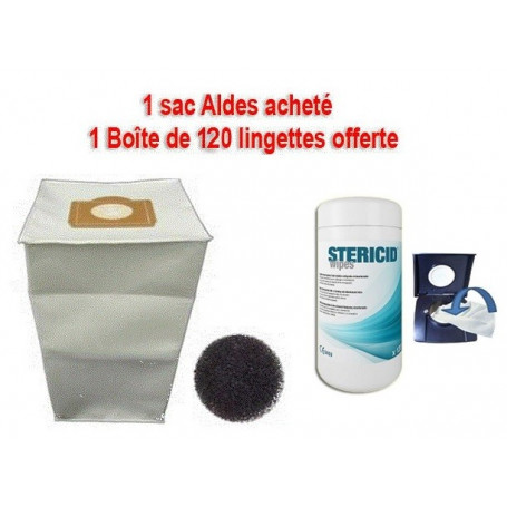 1 sac acheté, 1 boite de lingettes OFFERTE