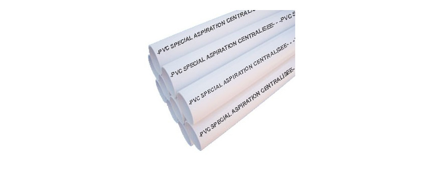 Accessoires pvc installation aspiration centralisée diamétre 2 pouces ou 50.8mm²